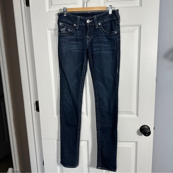 True Religion jeans, sz. 28,‎ skinny, metallic stitching, cotton blend, spring - Picture 1 of 10
